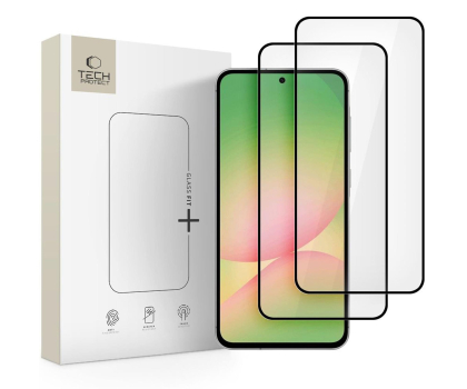 Szkło i folia ochronna TECH-PROTECT Glass Fit+ 2-Pack do Samsung Galaxy A36 / Galaxy A56 Black